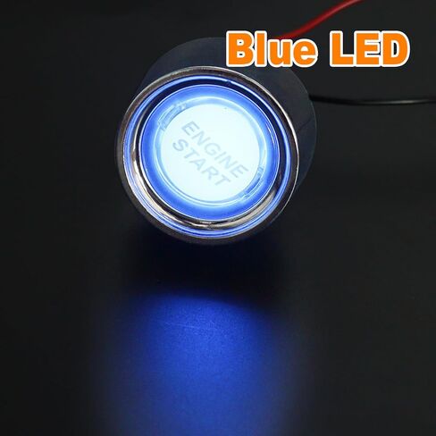 weideer 12V Push Button Starter Switch Engine Start Ignition Switch Momentary Blue Led 12 Volt 50A Button Start Switch for Marine Vehicle Racing Car Truck RV K-M042-BU-DZ in Saudi Arabia