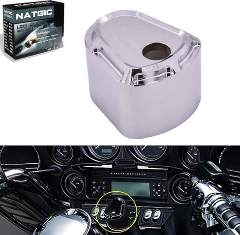 1PCS Black CNC Ignition Switch Cover for Har*Ley Electra Street Glide 2006-2013 in Saudi Arabia