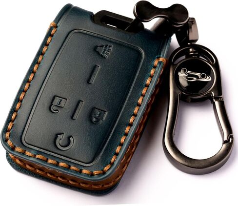 Car Key Fob Cover, Soft Full Protection Key Case Shell Compatible with Chevrolet Silverado Colorado GMC Canyon Sierra Smart Key 3 4 5 Buttons Protector (A-Black) in Saudi Arabia