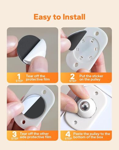 Kakoka Self Adhesive Mini Caster Wheels (12 Count), Mini Caster Wheels, Adhesive Swivel Casters, 360 Degree Rotation, Roller Ball Transfer Bearings for Storage Box, Small Furniture, Trash Can in Saudi Arabia