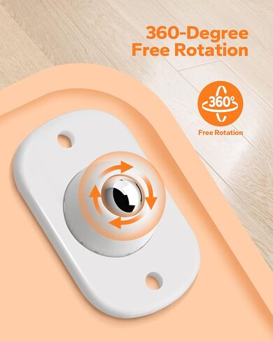 Kakoka Self Adhesive Mini Caster Wheels (12 Count), Mini Caster Wheels, Adhesive Swivel Casters, 360 Degree Rotation, Roller Ball Transfer Bearings for Storage Box, Small Furniture, Trash Can in Saudi Arabia