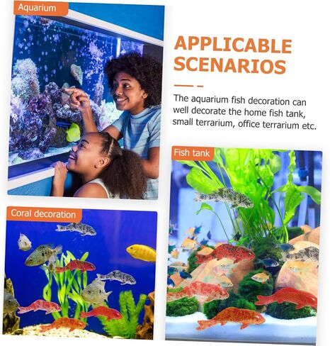 Beaupretty 5Pcs Mini Ornament Artificial Small Fish Five Colors Animal Goldfish Household Fish Tank Decor Fish Tank koi carp Ceramics Fairy Garden Decorate Fake Fish Small Aquarium in Saudi Arabia