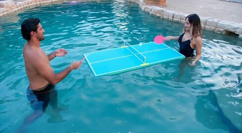 Pool Tennis Set Game for Two (2) with Floating Pool Table. The Ultimate Floating Pool Table for Hours of Fun and Entertainment. in Saudi Arabia
