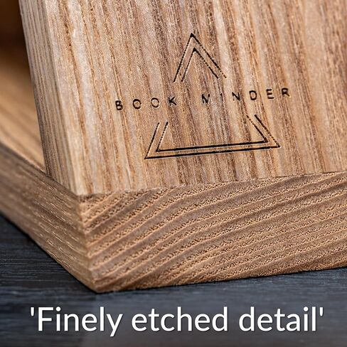 Triangle Book Page Holder | Triangle Bookmark | Wooden Reading Rest | Triangle Book Stand | Book Accessories | Book Holder for Reading | Reading Valet | Book Lovers Gifts | Oak Wood Book Minder in Saudi Arabia