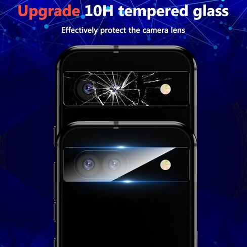 [2+2 Pack] for Google Pixel 8A Privacy Screen Protector and Camera Lens Protector, Anti-Spy, Fingerprint Unlock, Easy Installation, Pixel 8A Screen Protector Tempered Glass in Kuwait