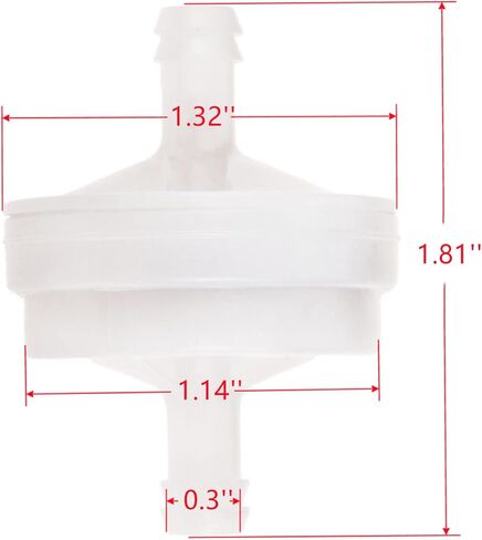 فلتر الوقود XG7000 XG8000 XP6500 0D6313 متوافق مع Ge-nerac GP1500 GP1750 XG4000 XP8000 C-Cadet MTD Generator Rep 0F0106A (5 عبوات) in Kuwait