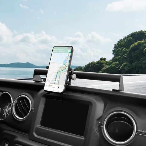 RT-TCZ لـ 2018-2022 Jeep Wrangler JL JLU حامل الهاتف ثابت بما فيه الكفاية لملحقات معدات الطرق الوعرة المتوافقة مع 2020 Jeep Gladiator JT in Saudi Arabia