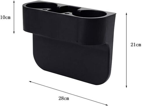 Car Cup Holder Multifunction Drink Bottles Cell Phone Holder Car Seat Gap Cup Storage Pocket Organizer Car Accessories Black in Saudi Arabia