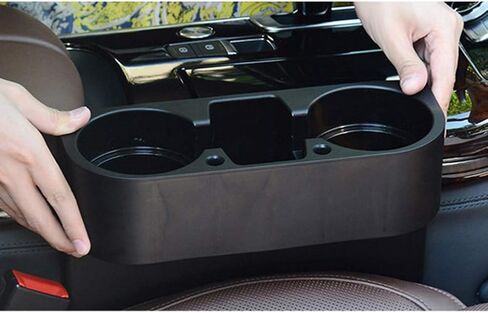 Car Cup Holder Multifunction Drink Bottles Cell Phone Holder Car Seat Gap Cup Storage Pocket Organizer Car Accessories Black in Saudi Arabia