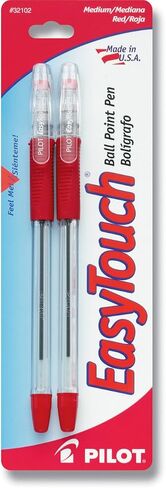 PILOT EasyTouch Refillable & Retractable Ballpoint Pens, Fine Point, Black Ink, Single Pen (32230) in Saudi Arabia