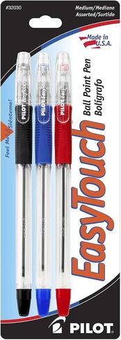 PILOT EasyTouch Refillable & Retractable Ballpoint Pens, Fine Point, Black Ink, Single Pen (32230) in Saudi Arabia