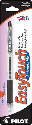 PILOT EasyTouch Refillable & Retractable Ballpoint Pens, Fine Point, Black Ink, Single Pen (32230) in Saudi Arabia