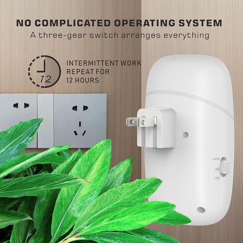 Waterless Essential Oil Diffuser - 10ml Plug in Diffuser for Bedroom, Bathroom, Living Room,Reading Room, Yoga Room, Small Office, and Anywhere in Your Home,Suitable for Small and Medium-Sized Rooms in Saudi Arabia