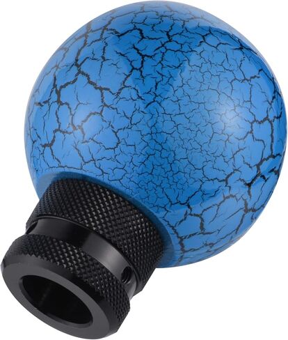 Resin Gear Knob Crack Shift Grip Handle Lever Stick Shifter Head fit Most Manual Automatic Vehicles SUV Cars, Blue in Saudi Arabia