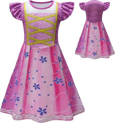 Girls Princess Costume Halloween Birthday Party Dress Cosplay Outfits in Kuwait