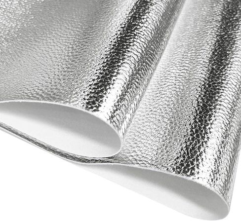 HYANG Metal Lychee Embossed Black Faux Leather Sheets 1 Rolls 12"X53"(30cmX135cm),Faux Leather Very Suitable for Making Crafts, Leather Earrings, Bows,Handbag，Sewing in Saudi Arabia