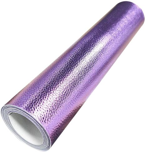 HYANG Metal Lychee Embossed Black Faux Leather Sheets 1 Rolls 12"X53"(30cmX135cm),Faux Leather Very Suitable for Making Crafts, Leather Earrings, Bows,Handbag，Sewing in Saudi Arabia