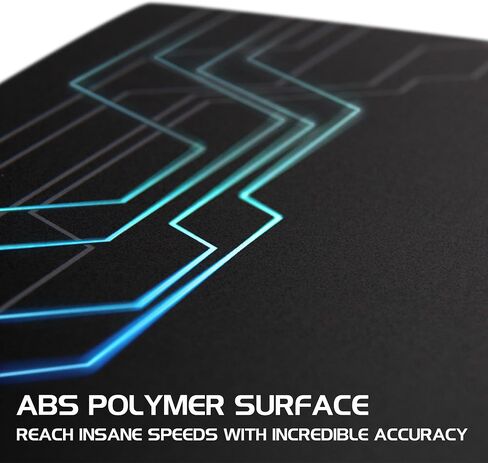 لوحة ماوس ألعاب ENHANCE LED RGB - لوحة ماوس صلبة مع 7 أوضاع إضاءة وعناصر تحكم في السطوع - سطح كبير (13.75 × 9.8 بوصة) مع أضواء متوهجة وقبضة مطاطية غير قابلة للانزلاق للاعبين المكتبيين in Kuwait