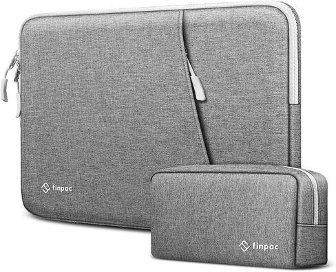 FINPAC Laptop Sleeve with Accessory Pouch for MacBook Pro M4/M3/M2/M1 14-inch, MacBook Air/Pro 13, Protective Case with Tech Bag in Saudi Arabia
