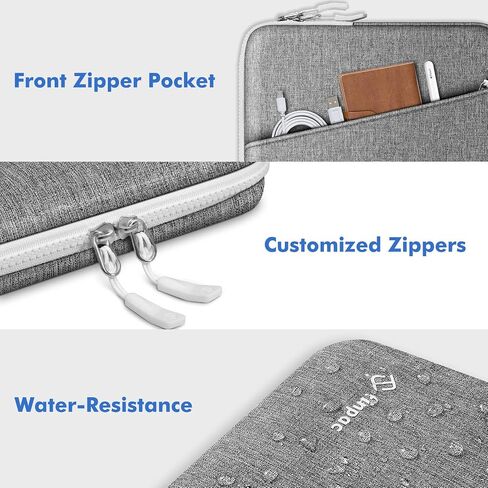 FINPAC Laptop Sleeve with Accessory Pouch for MacBook Pro M4/M3/M2/M1 14-inch, MacBook Air/Pro 13, Protective Case with Tech Bag in Saudi Arabia