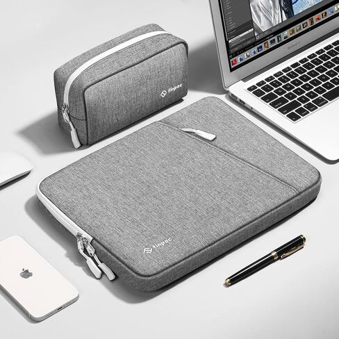 FINPAC Laptop Sleeve with Accessory Pouch for MacBook Pro M4/M3/M2/M1 14-inch, MacBook Air/Pro 13, Protective Case with Tech Bag in Saudi Arabia