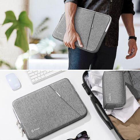 FINPAC Laptop Sleeve with Accessory Pouch for MacBook Pro M4/M3/M2/M1 14-inch, MacBook Air/Pro 13, Protective Case with Tech Bag in Saudi Arabia