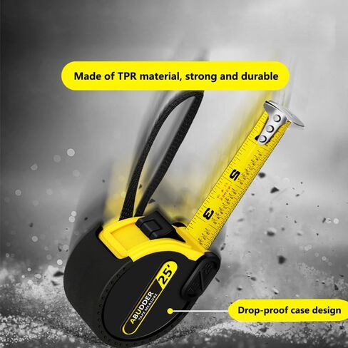 مجموعة شريط قياس، 6 أشرطة قياس (10 بوصات و16 بوصة و25 بوصة)، شريط قياس سهل القراءة قابل للسحب بكسور 1/8، شريط قياس in Kuwait