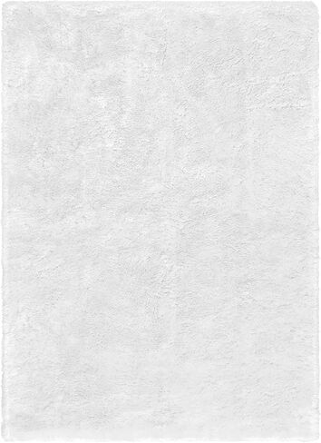 Lahome White Fluffy Fuzzy Rug 5x7 Area Rugs for Living Room, Faux Fur Rug for Nursery Kids with Rubber Backing, Washable Ultra Soft Non-Shedding Plush Shag Carpet for Girls Bedroom in Saudi Arabia