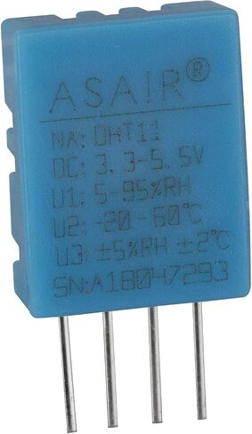 RedTagCanada DHT-11 DHT11 مستشعر درجة الحرارة والرطوبة الرقمي مستشعر درجة الحرارة 4P 4 PIN للوحة وحدة استهلاك الطاقة المنخفضة Arduino (2، مستشعر DHT11) in Saudi Arabia