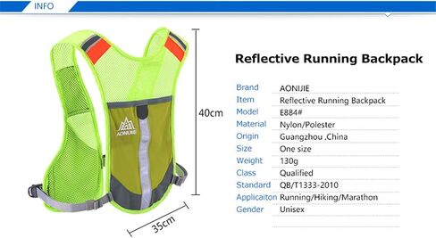 AONIJIE Outdoor Hiking Hydration Backpack Marathon Backpack Male Lightweight Vest Climbing Cycling Backpack in Kuwait
