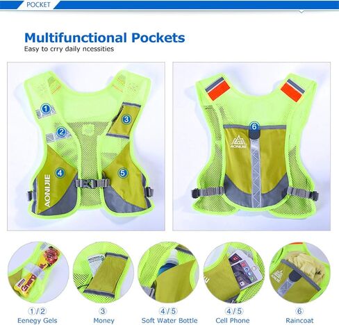 AONIJIE Outdoor Hiking Hydration Backpack Marathon Backpack Male Lightweight Vest Climbing Cycling Backpack in Kuwait