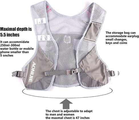 AONIJIE Outdoor Hiking Hydration Backpack Marathon Backpack Male Lightweight Vest Climbing Cycling Backpack in Kuwait