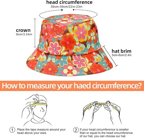 Bucket Hat Unisex Print Cute Fashion Fisherman Hats Outdoor Summer Beach Sun Hats for Men Women in Saudi Arabia