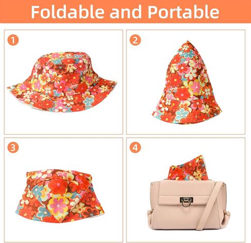 Bucket Hat Unisex Print Cute Fashion Fisherman Hats Outdoor Summer Beach Sun Hats for Men Women in Saudi Arabia