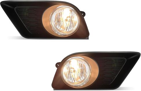 مجموعة مصابيح الضباب لسيارة دودج تشارجر 2011 2012 2013 2014، زوج من مصابيح الضباب مع مصابيح الهالوجين والمبيت - عدسات شفافة in Kuwait