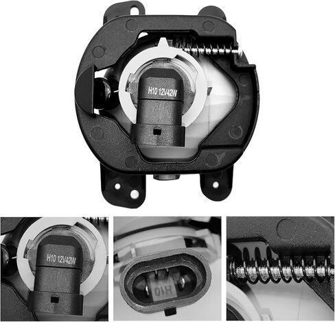 مجموعة مصابيح الضباب لسيارة دودج تشارجر 2011 2012 2013 2014، زوج من مصابيح الضباب مع مصابيح الهالوجين والمبيت - عدسات شفافة in Kuwait