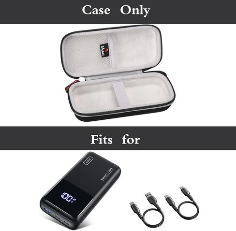 جراب Mchoi الصلب مناسب لبنك الطاقة INIU، شاحن محمول للكمبيوتر المحمول USB C بقدرة 25000 مللي أمبير في الساعة 65 وات، جراب واقٍ لحمل بنك الطاقة مقاوم للماء ومقاوم للصدمات، جراب فقط in Saudi Arabia