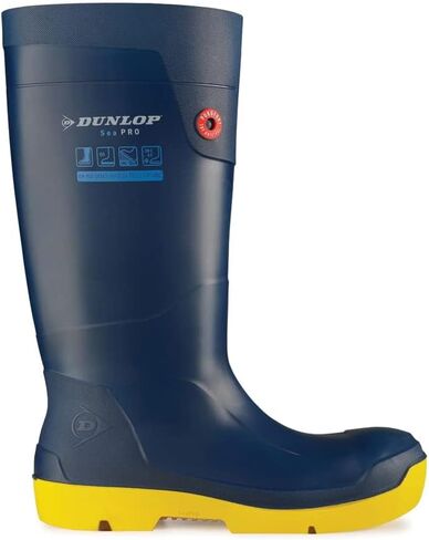 Dunlop Protective Footwear, Purofort SeaPRO Soft Toe (Sea Blue/Yellow), FH6AF33.08, Size 8 US in Saudi Arabia