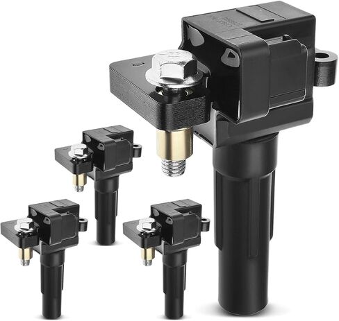 مجموعة A-Premium مكونة من 4 ملفات إشعال (للشاحن التوربيني) متوافقة مع Subaru Forester 2011-2013، Impreza 2011-2014، Legacy 2010-2012، WRX 2012-2014، WRX STI 2013-2020 - لشاحن توربيني H4 2.5L in Kuwait