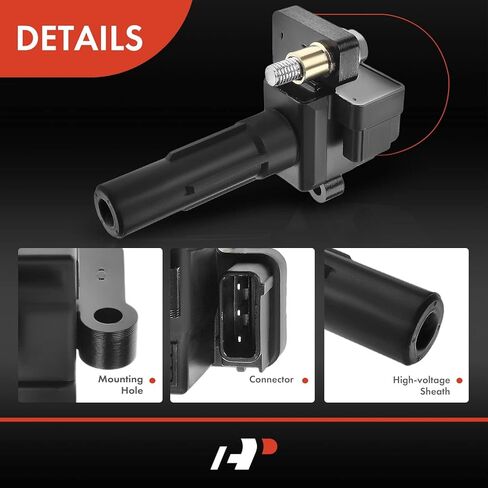 مجموعة A-Premium مكونة من 4 ملفات إشعال (للشاحن التوربيني) متوافقة مع Subaru Forester 2011-2013، Impreza 2011-2014، Legacy 2010-2012، WRX 2012-2014، WRX STI 2013-2020 - لشاحن توربيني H4 2.5L in Kuwait