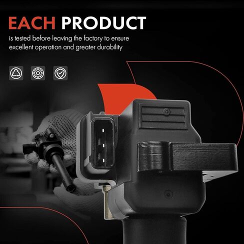 مجموعة A-Premium مكونة من 4 ملفات إشعال (للشاحن التوربيني) متوافقة مع Subaru Forester 2011-2013، Impreza 2011-2014، Legacy 2010-2012، WRX 2012-2014، WRX STI 2013-2020 - لشاحن توربيني H4 2.5L in Kuwait