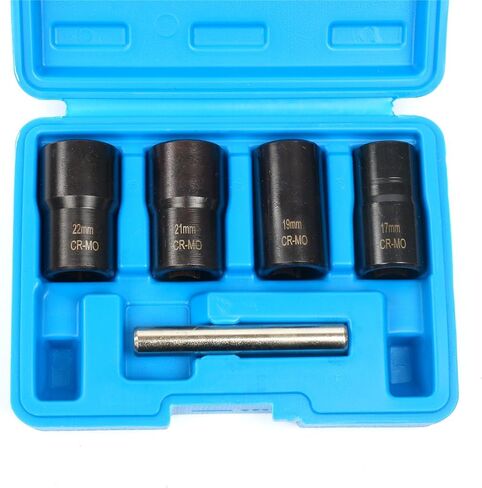 8milelake 5pcs Twist Socket Set Damaged Worn Lug Nut and Lock Remover 17,19,21,22MM in Saudi Arabia