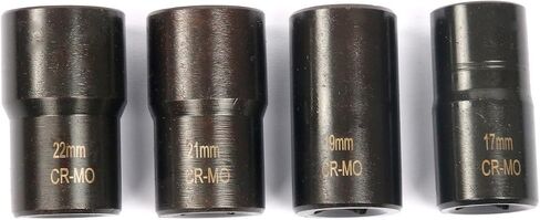 8milelake 5pcs Twist Socket Set Damaged Worn Lug Nut and Lock Remover 17,19,21,22MM in Saudi Arabia
