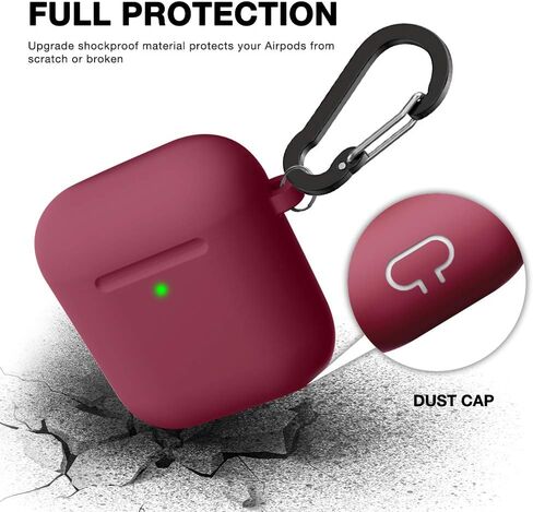 Compatible with AirPods Case Soft Silicone Protective Case Cover Cute for AirPods 2 &1 for Women with Keychain Front LED Visible Leopard Cheetah in Saudi Arabia