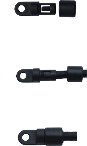 YYST 10 Pcs Bungee/Shock Cord Hook Fixed End Tabbed S Hooks for 1/4" (6MM) Bungee to Use on Kayaks (Straight 10 Pcs) in Saudi Arabia