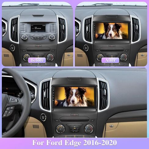 8 Core [4G+64G] راديو سيارة لسيارة Ford Edge 2016 2017 2018 2019 2020 - Android 13 شاشة لمس ستيريو، DSP 32 EQ/IPS Screen/Carplay/Android Auto/SWC/Bluetooth 5.0/WiFi in Saudi Arabia