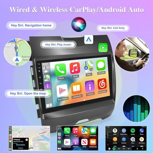 8 Core [4G+64G] راديو سيارة لسيارة Ford Edge 2016 2017 2018 2019 2020 - Android 13 شاشة لمس ستيريو، DSP 32 EQ/IPS Screen/Carplay/Android Auto/SWC/Bluetooth 5.0/WiFi in Saudi Arabia