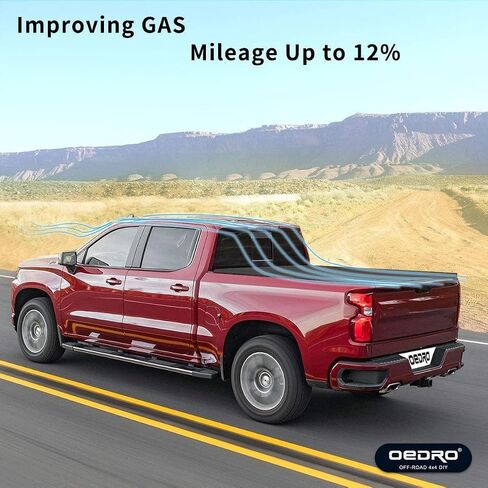 غطاء تونيو لسرير الشاحنة الناعم القابل للطي من oEdRo متوافق مع 2017-2024 Nissan Titan w/o Titan Box، سرير Fleetside 5.5 قدم مع نظام Utili-Track in Saudi Arabia