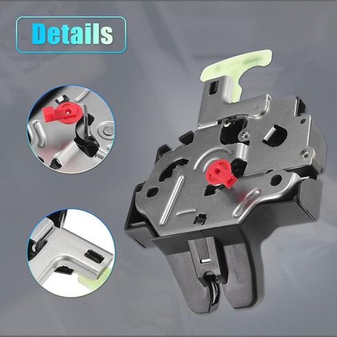 مشغل قفل باب خلفي بديل من X AUTOHAUX لسيارة Toyota Yaris 2007-2016 مجموعة مزلاج الباب الخلفي رقم 6461052100 أسود in Kuwait