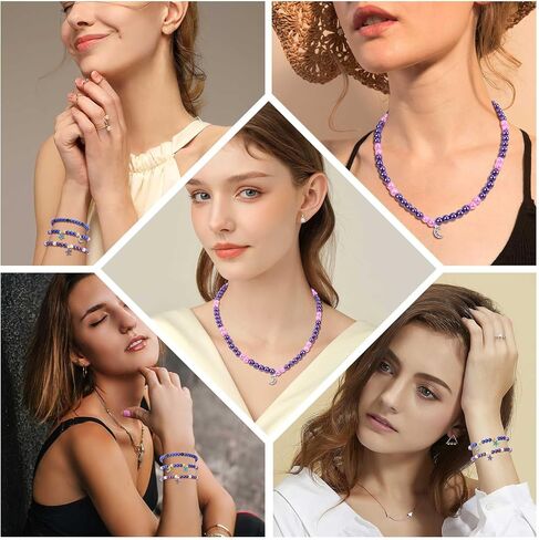 MARFOREVER 1200 قطعة من خرزات رمضان زينة اللؤلؤ لصنع المجوهرات 6 مم خرز دائري صغير حشو اللؤلؤ لعيد مبارك طقم صناعة الأساور DIY قلادة وأقراط مجموعة الحرف اليدوية in Kuwait